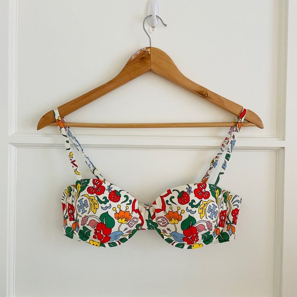 Tory Burch floral print underwire bikini top and brief bikini bottom - Picture 2 of 9